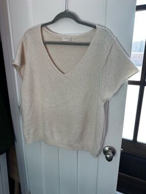 Anthropologie V-Neck Knit Top size XL